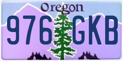 OR license plate 976GKB
