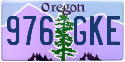 OR license plate 976GKE