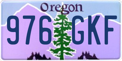 OR license plate 976GKF