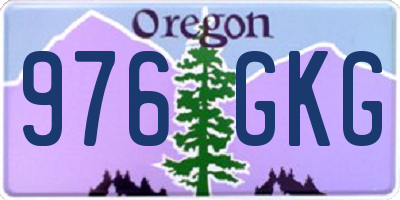 OR license plate 976GKG