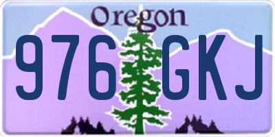 OR license plate 976GKJ