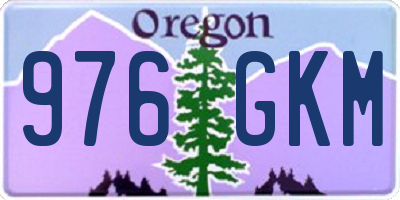OR license plate 976GKM