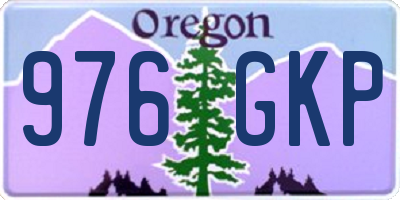 OR license plate 976GKP