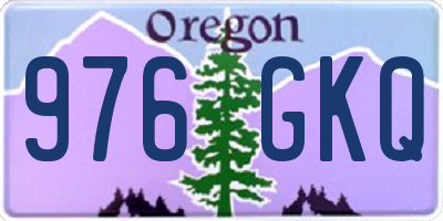 OR license plate 976GKQ