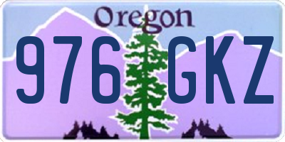 OR license plate 976GKZ