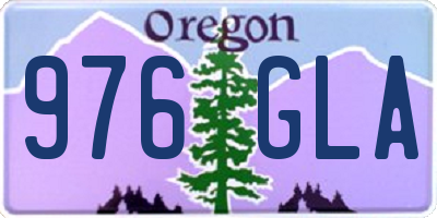 OR license plate 976GLA