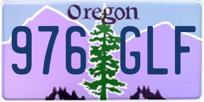 OR license plate 976GLF