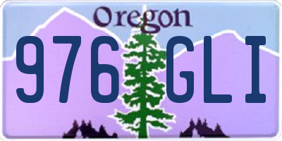 OR license plate 976GLI