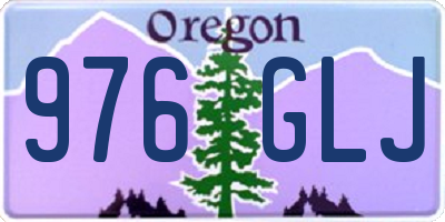 OR license plate 976GLJ