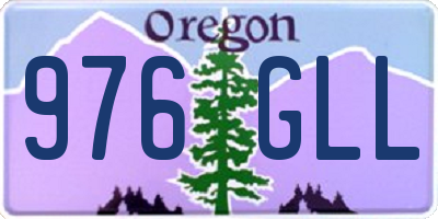 OR license plate 976GLL