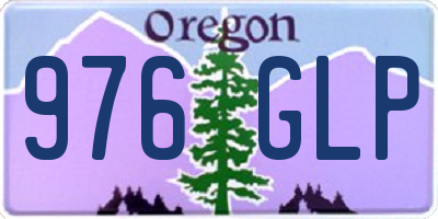 OR license plate 976GLP
