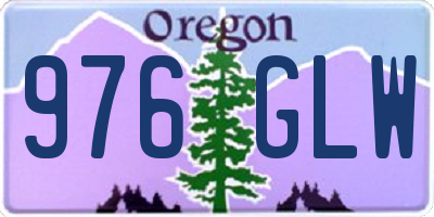 OR license plate 976GLW