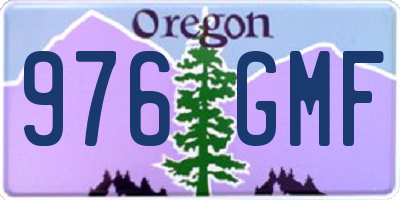 OR license plate 976GMF