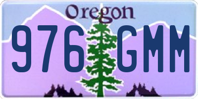OR license plate 976GMM