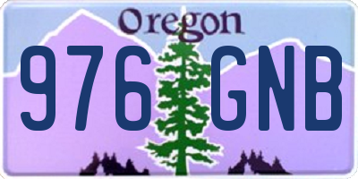 OR license plate 976GNB