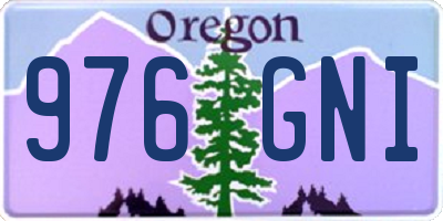 OR license plate 976GNI