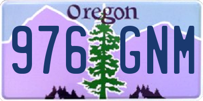 OR license plate 976GNM