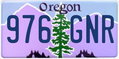 OR license plate 976GNR