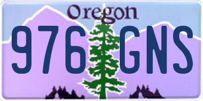 OR license plate 976GNS