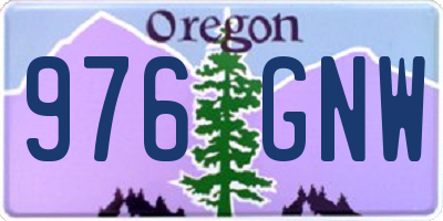 OR license plate 976GNW