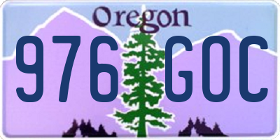OR license plate 976GOC
