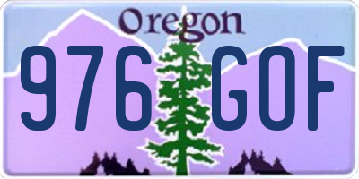 OR license plate 976GOF