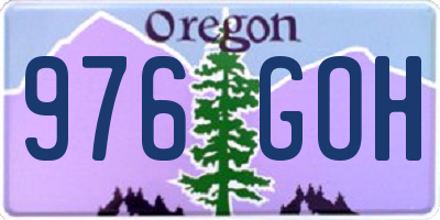 OR license plate 976GOH