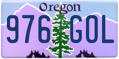 OR license plate 976GOL