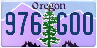 OR license plate 976GOO