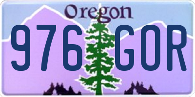 OR license plate 976GOR