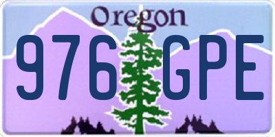 OR license plate 976GPE