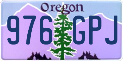 OR license plate 976GPJ