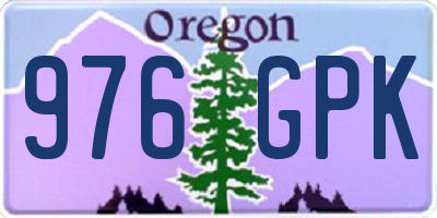 OR license plate 976GPK