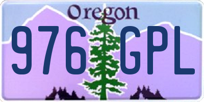 OR license plate 976GPL
