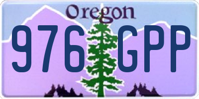 OR license plate 976GPP