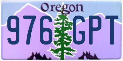OR license plate 976GPT
