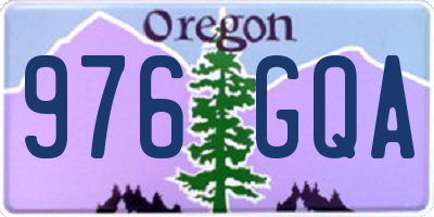 OR license plate 976GQA