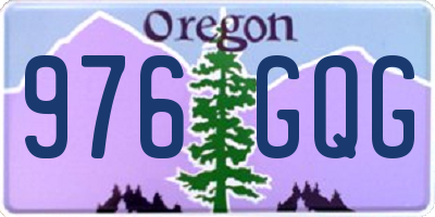 OR license plate 976GQG