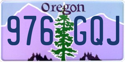 OR license plate 976GQJ
