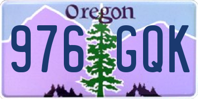 OR license plate 976GQK