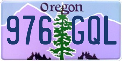 OR license plate 976GQL