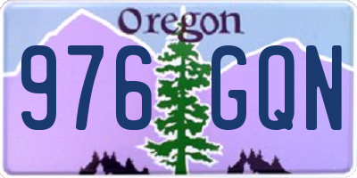 OR license plate 976GQN