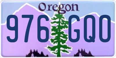 OR license plate 976GQO