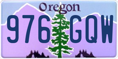 OR license plate 976GQW
