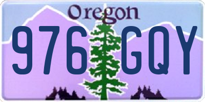 OR license plate 976GQY