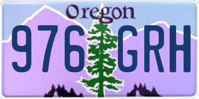 OR license plate 976GRH
