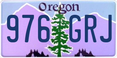 OR license plate 976GRJ