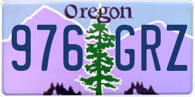 OR license plate 976GRZ