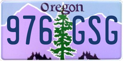 OR license plate 976GSG
