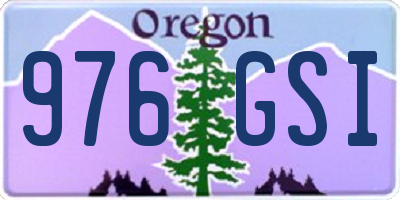 OR license plate 976GSI